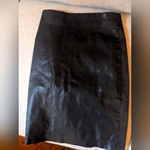All Saints Black "Leather" Pencil Skirt